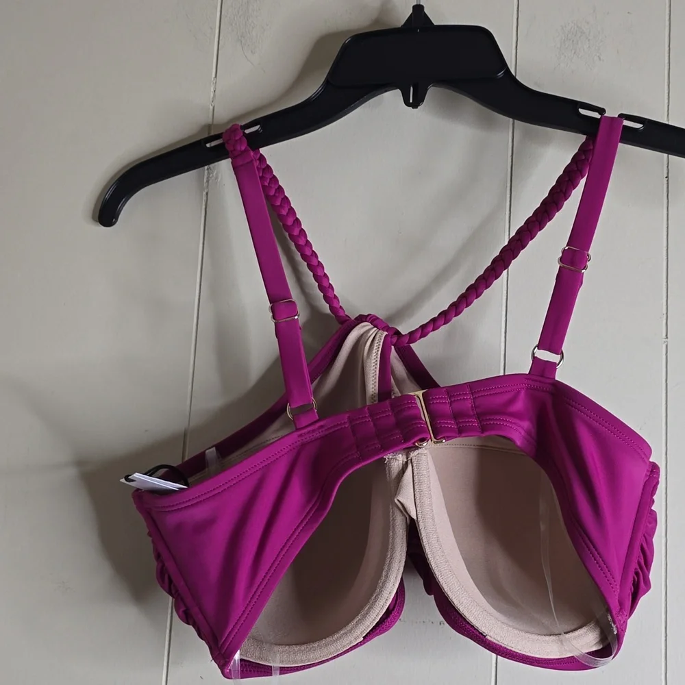 Women's Balconette Underwire Bikini Top Shade & Shore 36C - Picture 6 of 7